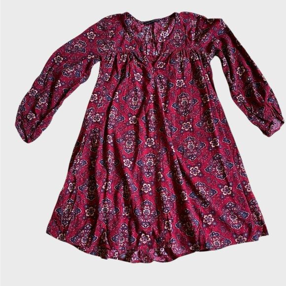 American Eagle Floral Babydoll Mini Dress Women's Sz XXS Boho Festival Coachella - Picture 13 of 16